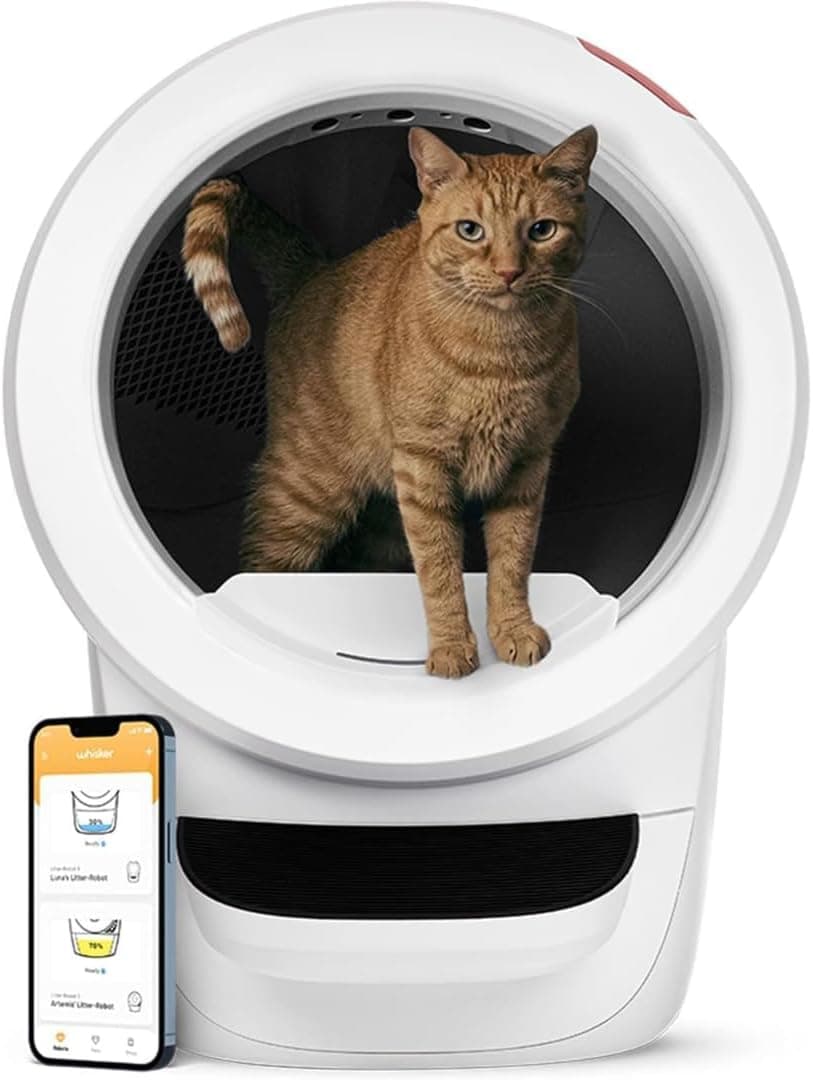 Litter-Robot 4 de Whisker, litière automatique tambour ouvert
